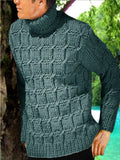 Men's Hand Knitted Wool Turtleneck Sweater 309B - KnitWearMasters