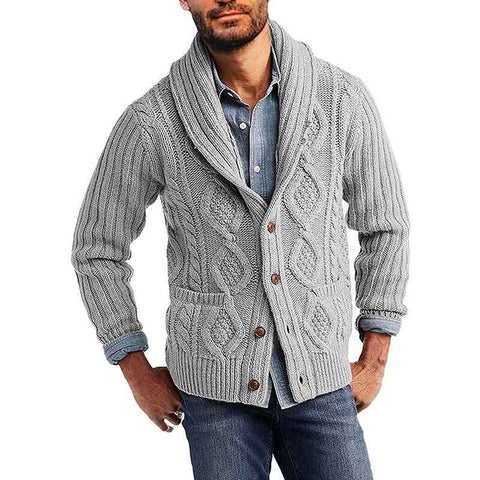 MADE TO ORDER Men hand knit cardigan 148A – KnitWearMasters