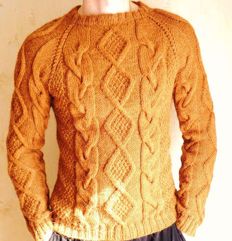Men's Hand Knit Sweater 214B - KnitWearMasters