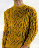 Cozy Men's Hand-Knitted Turtleneck Sweater 210B by KnitWearMasters
