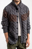 MADE TO ORDER Men hand knit cardigan 147A - KnitWearMasters