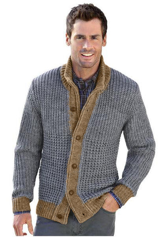 MADE TO ORDER MEN HAND KNIT JACKET 122A - KnitWearMasters