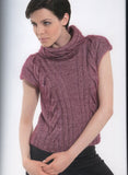Women's Hand Knit Cowl Neck Sweater 58H - KnitWearMasters