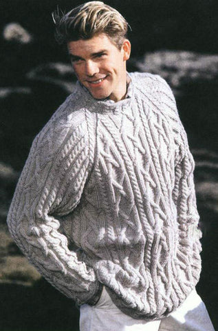 Men's Hand Knitted Turtleneck Wool Sweater 4B - KnitWearMasters
