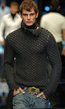 Men's Hand Knitted Turtleneck Sweater 23B - KnitWearMasters