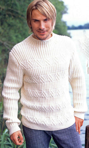 Men's Hand Knitted Turtleneck Sweater 24B - KnitWearMasters