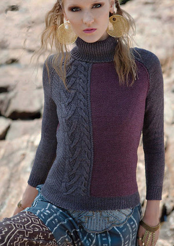 Womens Hand Knit Wool Turtleneck Sweater 64K – KnitWearMasters