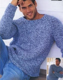 Men's Hand Knit Crew Neck Sweater 307B