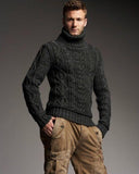 Men's Hand Knit Turtleneck Sweater 111B - KnitWearMasters