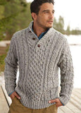 Men Hand Knit Polo Sweater 263B - KnitWearMasters