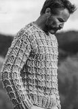 Men's Hand Knit Crew Neck Sweater 135B - KnitWearMasters