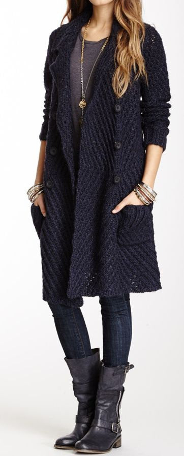 Womens Cable Hand Knit Wool Coat.20F - KnitWearMasters