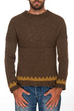 Men's Hand Knit Crewneck Sweater 228B
