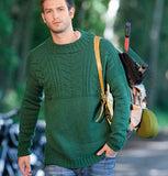 Men's Hand Knit Crewneck Sweater 246B - KnitWearMasters