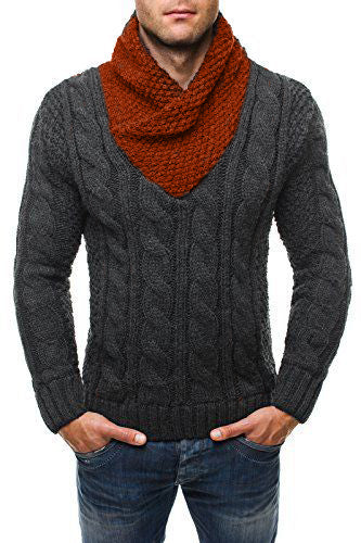 MADE TO ORDER Men Hand Knit V-NECK Sweater 207B - KnitWearMasters