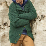 MENS HAND KNITTED WOOL CARDIGAN 100A - KnitWearMasters