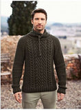 Men's Hand Knit Turtleneck Sweater 118B - KnitWearMasters