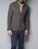 MADE TO ORDER MEN HAND KNIT CARDIGAN 131A - KnitWearMasters