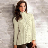 Womens Hand Knit Turtleneck Sweater 41K - KnitWearMasters