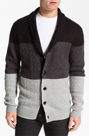 Mens knit wool cardigan 69A - KnitWearMasters