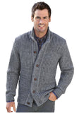 Mens hand knitted wool cardigan 64A - KnitWearMasters