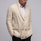 MEN HAND KNITTED DOUBLE BREASTED CARDIGAN 99A - KnitWearMasters