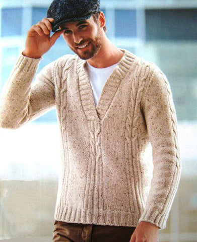 Men's Hand Knit Sweater 200B - KnitWearMasters