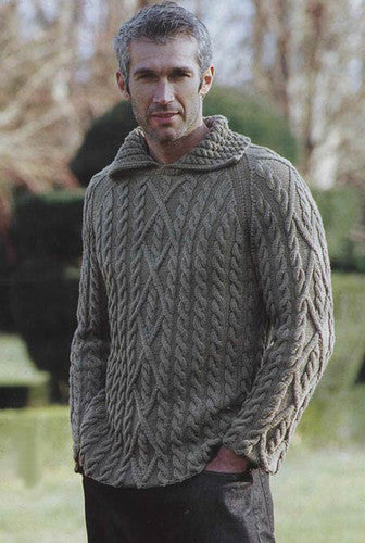Men's Hand Knitted Polo Sweater 47B - KnitWearMasters