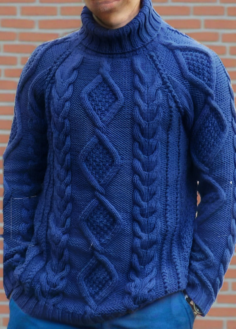 Men's Hand Knit Sweater 185B by KnitWearMasters